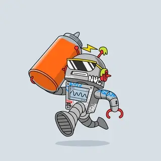 Hungry Robot Chicken Club #1802
