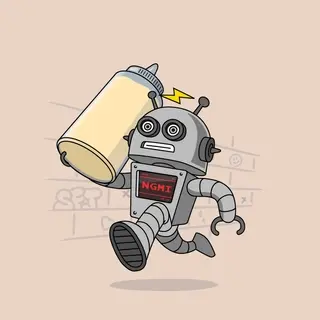 Hungry Robot Chicken Club #2075