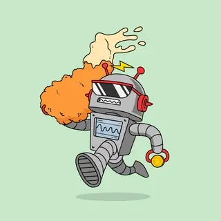 Hungry Robot Chicken Club #1412