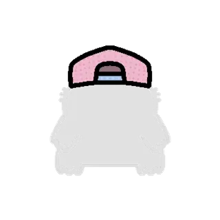 backwards hat pink